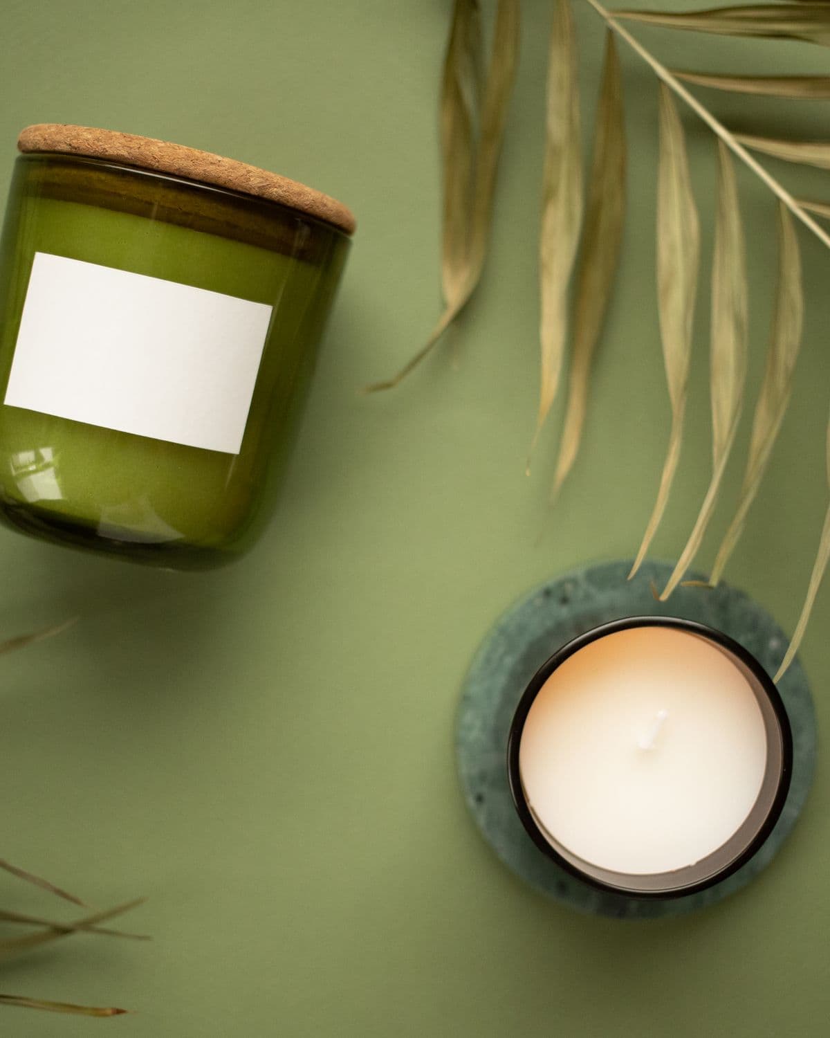 Botanical Leaf Candle