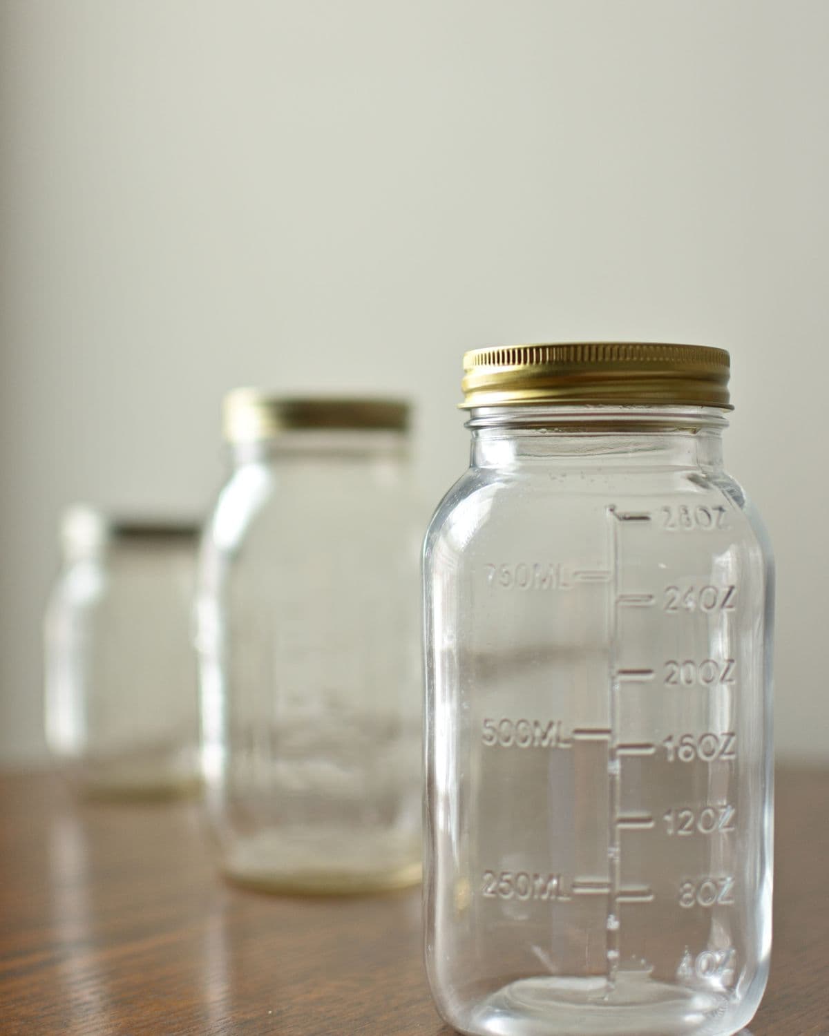 Glass Storage Jar Trio